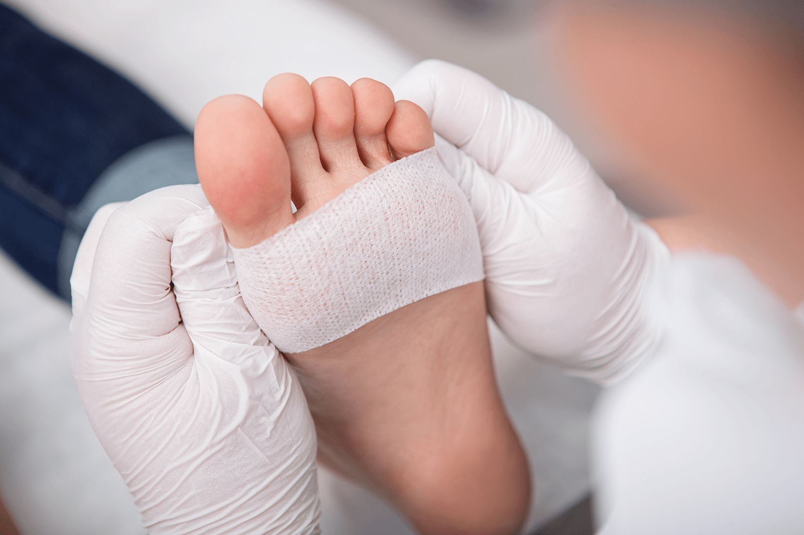 Diabetic Bandaged Foot Diabetic Bandaged Foot